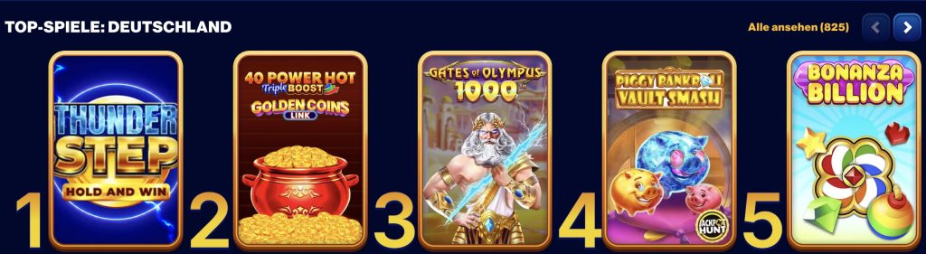 spins of glory top spiele